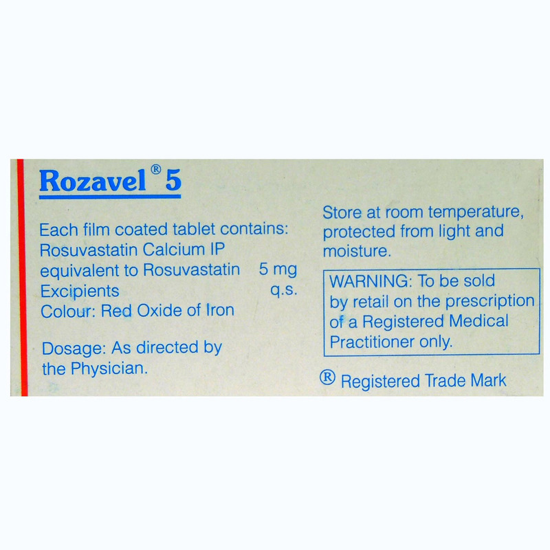 Rozavel 5 Tablet 10's Check Price, Uses, Side Effects, Substitutes