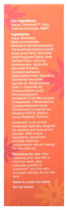 Acnemoist Cream 60g for treatment of acne