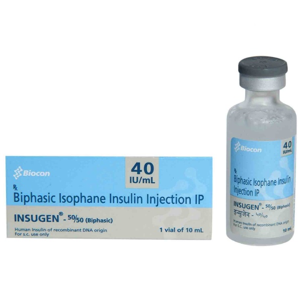 Buy Insugen 50/50 40IU/ml Injection 10ml Online