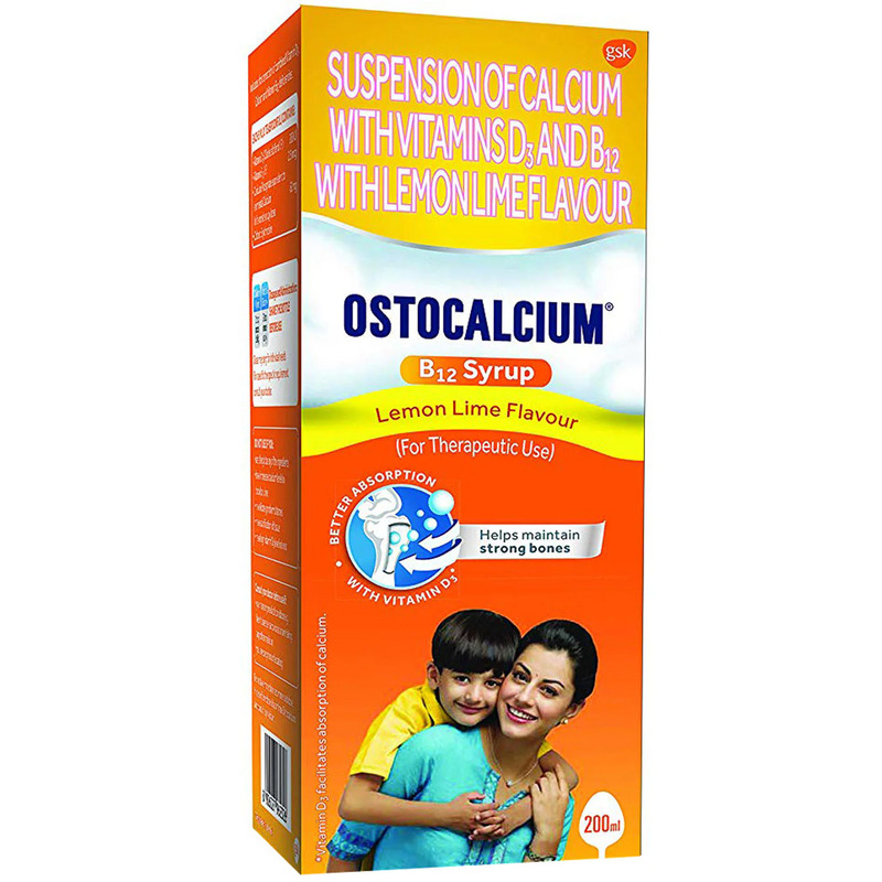 Ostocalcium B12 Lemon Lime Adult Syrup 200ml