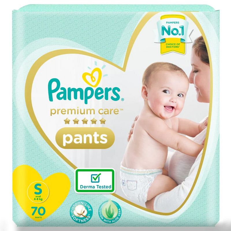 Pampers Premium Care Pant Style Diapers Small (Pack of 70)