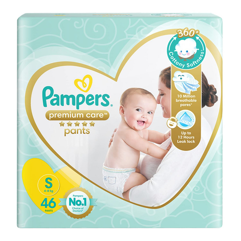 Pampers Premium Care Pant Style Diapers Small (Pack of 46)
