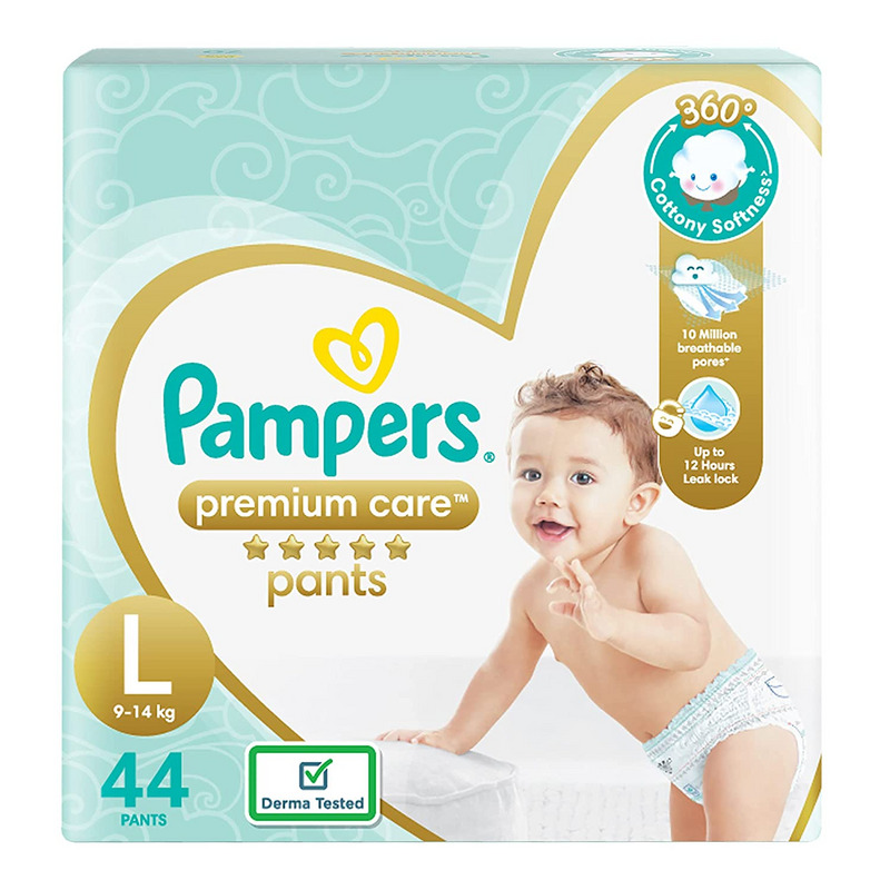 Pampers Premium Care Pant Style Diapers Large (Pack of 44)
