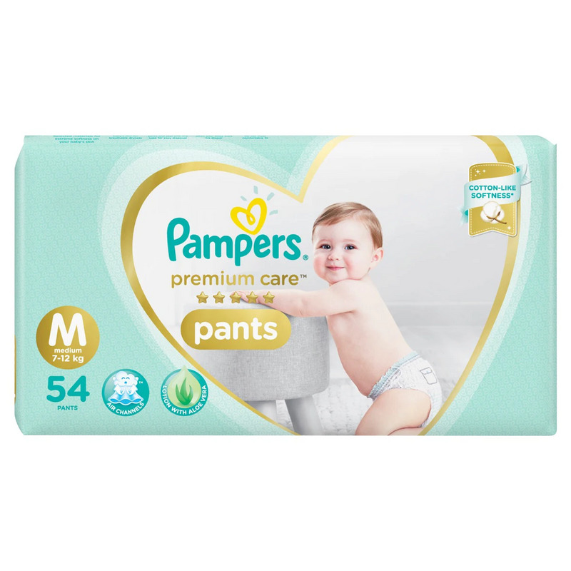 Pampers Premium Care Pant Style Diapers Medium 54's