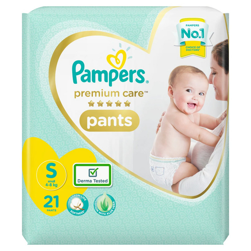 Pampers Premium Care Pant Style Diapers Small (Pack of 21)