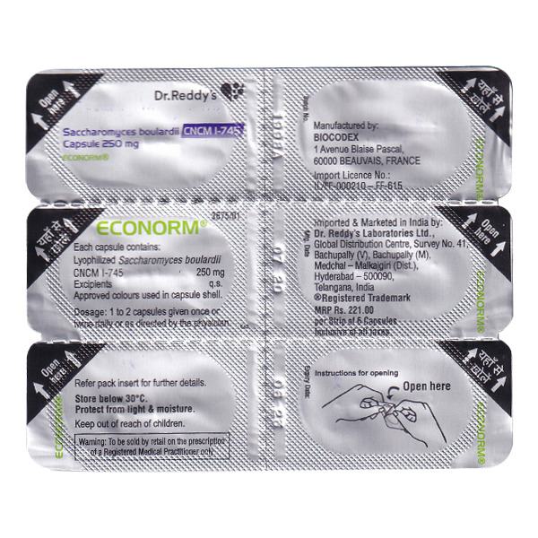 Buy Econorm 250mg Capsule (5)