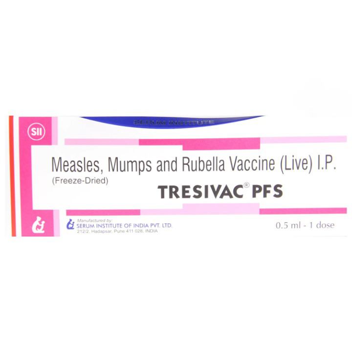 Tresivac PFS Injection 0.5ml for prevention of Measles, Mumps, and Rubella