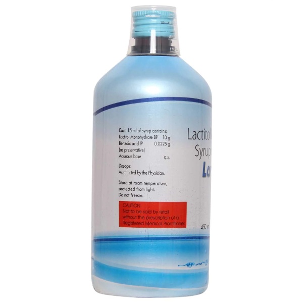 Lactihep Syrup 450ml contains Lactitol 66.67% w/v