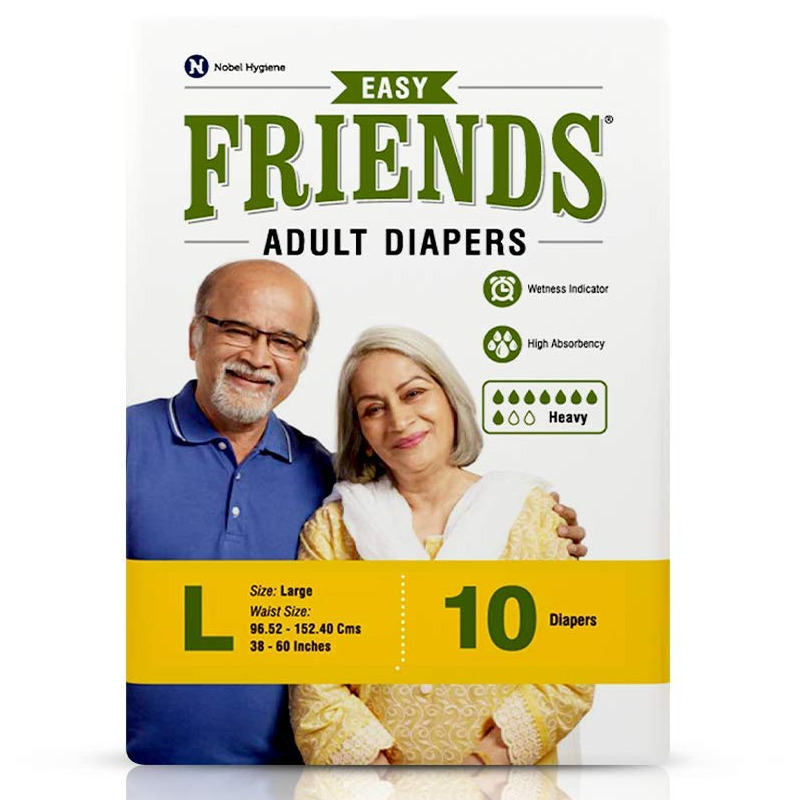 Friends Easy Large Adult Diapers 10's