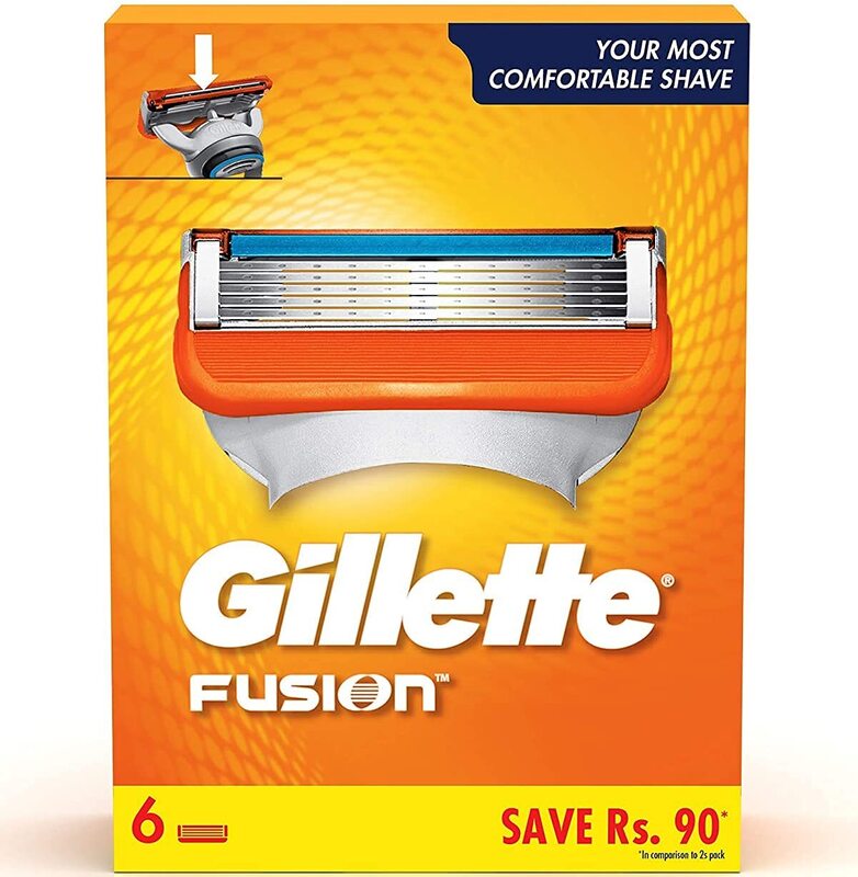 Gillette Fusion Shaving Blade Cartridge 6's