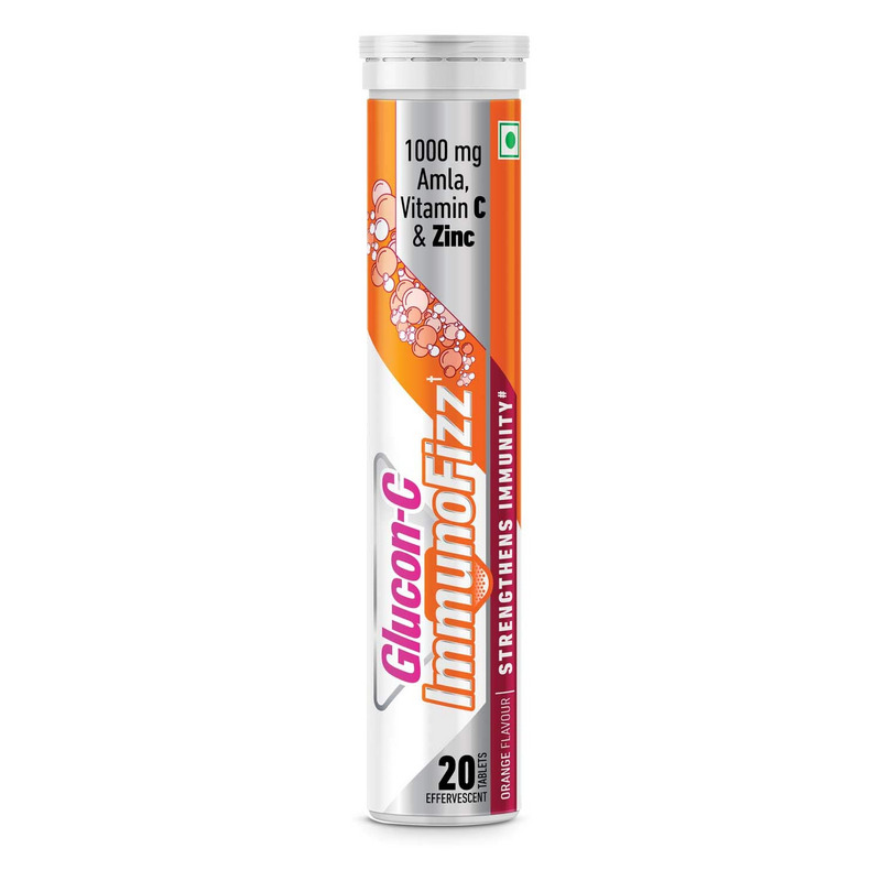 Glucon-C ImmunoFizz Orange Tablet (Tube of 20)