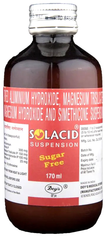 Solacid Oral Suspension 170ml