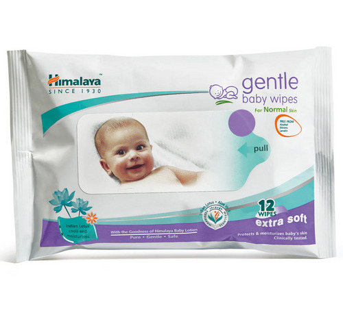 Himalaya Gentle Extra Soft Baby Wipes 12's