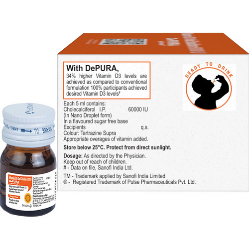 Depura 60000 IU Vitamin D3 Oral Solution 5ml