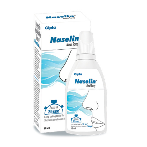 Naselin Decongestant Nasal Solution Spray 10ml