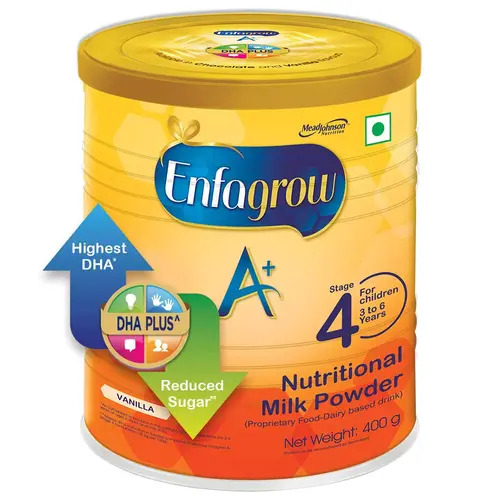 Enfagrow A+ Stage-4 Vanilla Flavoured Nutritional Milk Powder Health Drink 400g (3 to 6 years)