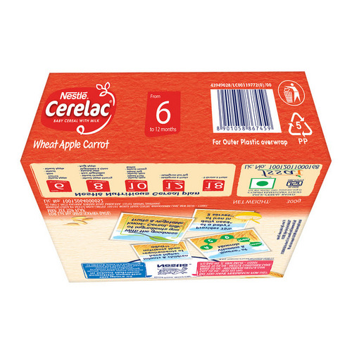 Nestle Cerelac Wheat Apple Carrot Baby Cereal with Milk 300g (6 to 12 months)