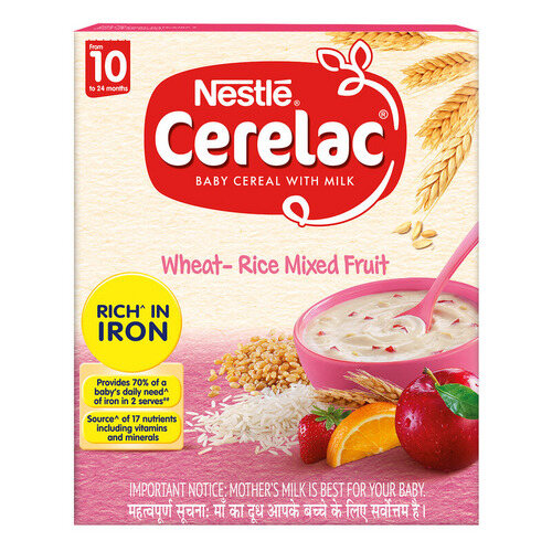 Nestle Cerelac Wheat-Rice Mixed Fruit Baby Cereal 300g (10 to 24 months)