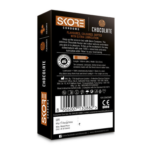 Skore Chocolate Condoms 10's