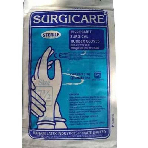 Surgicare Disposable Rubber Gloves (Size 7.5)