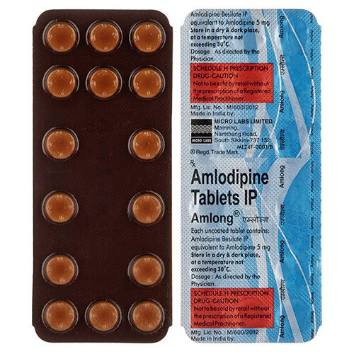 Amlong Tablet 15's used to prevent angina, heart attacks, strokes