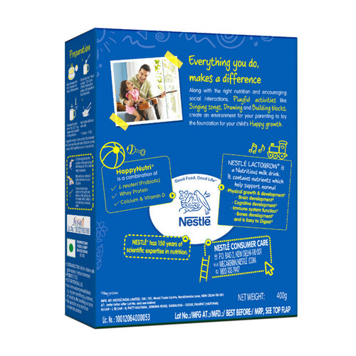 Nestle Lactogrow Biscuity & Vanilla Flavour Milk Drink 400g (3 to 6 years)