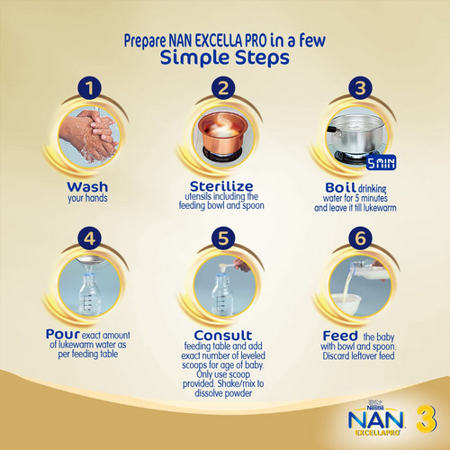 Nestle Nan Excella Pro 3 Follow-Up Formula 400g Refill Pack (after 12 months)
