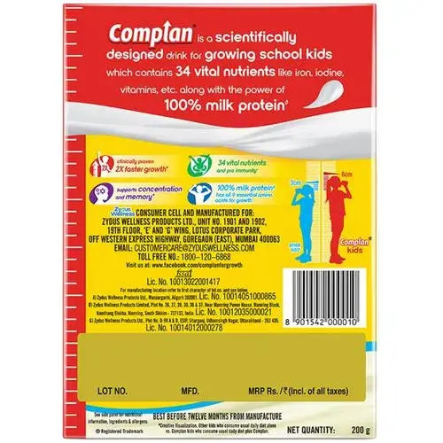 Complan Creamy Classic Nutrition Drink 200g (Refill Pack)