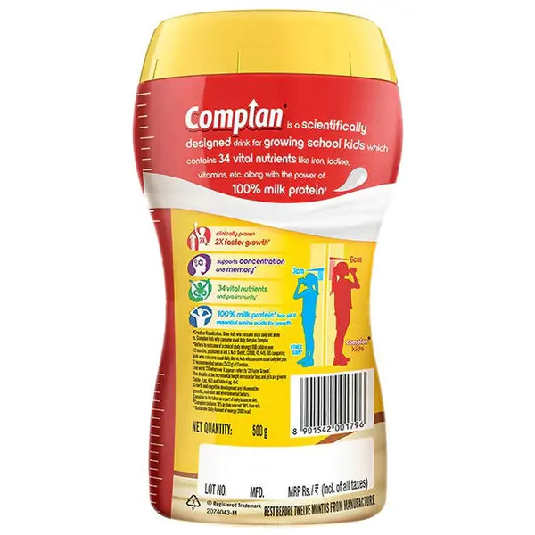 Complan Kesar Badam Nutrition Drink 500g (Jar)