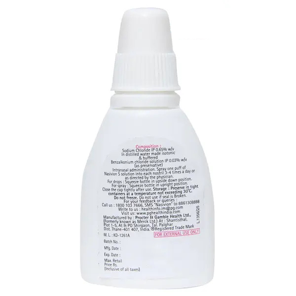 Nasivion S Nasal Spray 10ml