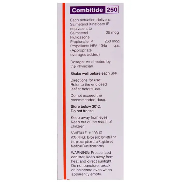 Combitide 250 CFC Free Inhaler 120 MDI