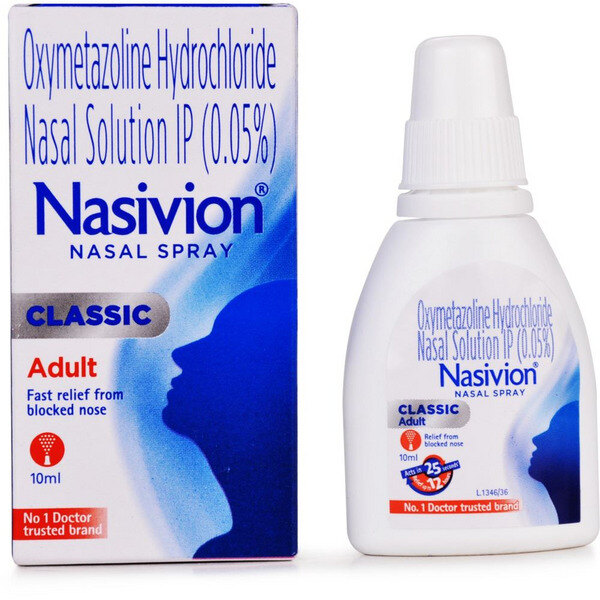 Nasivion Classic Adult Nasal Spray 10ml