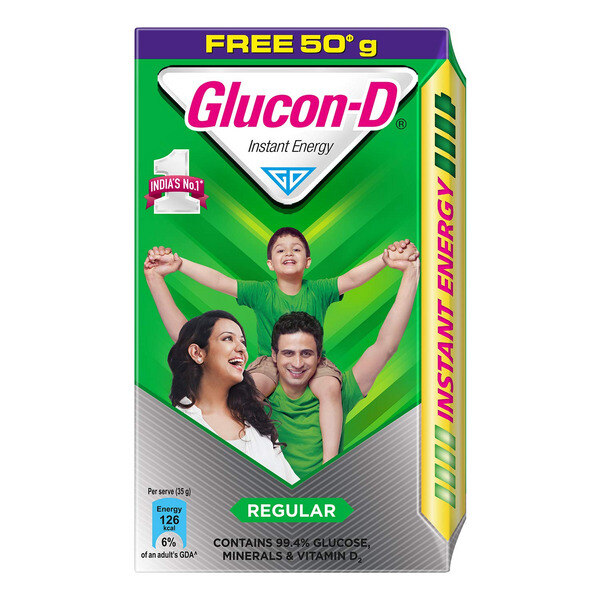 Glucon-D Regular Instant Energy Drink 450g (50g Free)