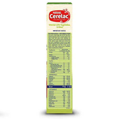 Nestle Cerelac Veg & Ghee Khichdi Baby Cereal 300g (8 to 12 months)