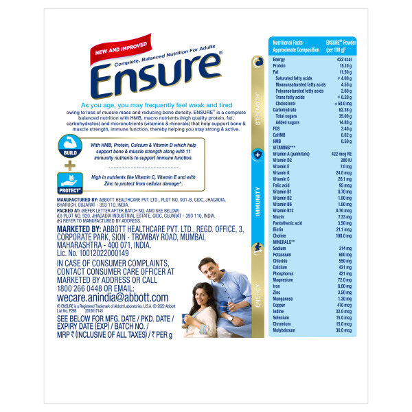 Ensure Chocolate Adult Nutrition Drink 200g (Refill Pack)