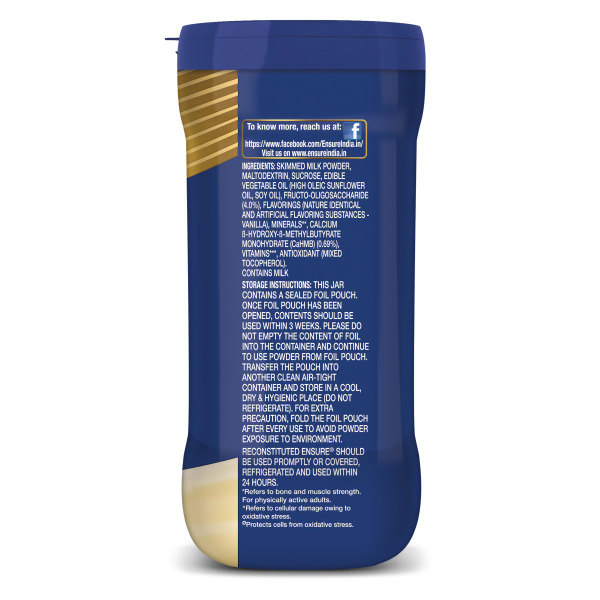 Buy Ensure Vanilla Adult Nutrition Health Drink 400g (Jar) Online