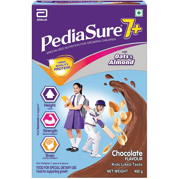 PediaSure 7+ Chocolate with Oats & Almond Health Drink 400g (Refill Pack)