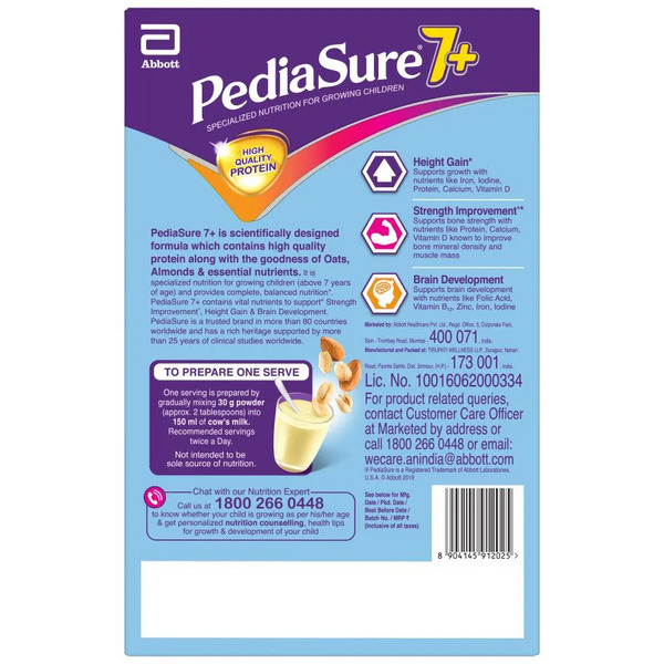 PediaSure 7+ Vanilla with Oats & Almond Health Drink 400g (Refill Pack)