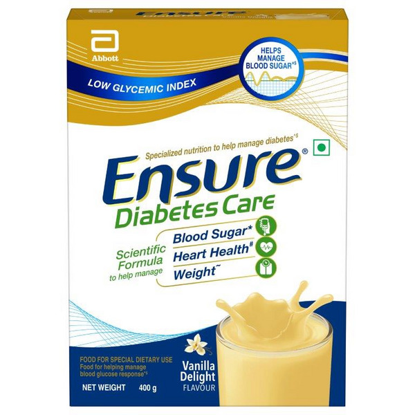 Buy Ensure Diabetes Care Vanilla Delight Flavour Powder 400g (Refill Pack) Online Check Price