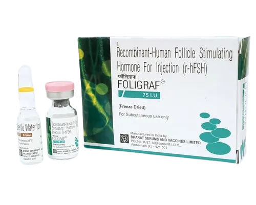 Foligraf 75IU Injection (1 Vial)