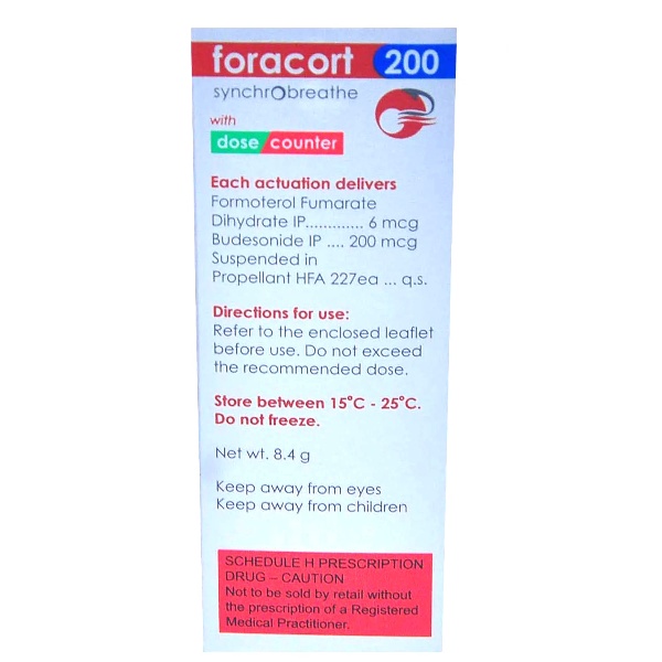 Foracort 200 Synchrobreathe Inhaler 120 MDI