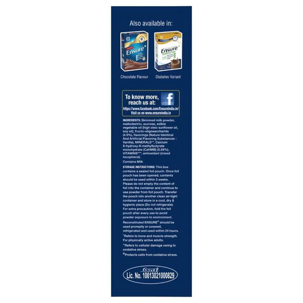 Ensure Vanilla Nutritional Powder 400g (Refill Pack)