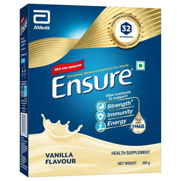 Buy Ensure Vanilla Nutritional Powder 200g (Refill Pack) Online Check