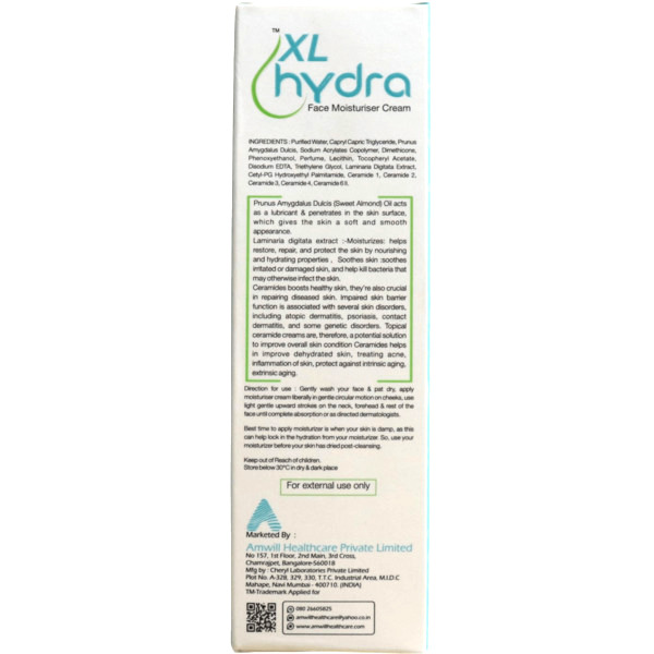Buy XL Hydra Face Moisturiser Cream 50g Online Check Price & Substitutes