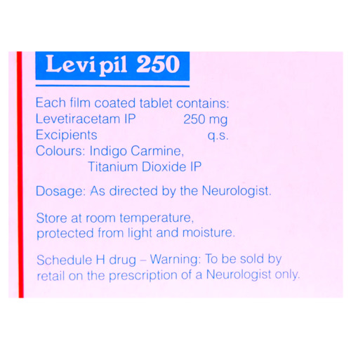 Levipil 250 Tablet 10's Check Price, Uses, Side Effects, Substitutes