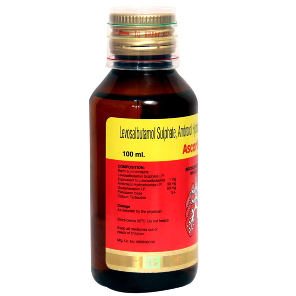 Ascoril LS Syrup 100ml Check Price, Uses, Side Effects, Substitutes