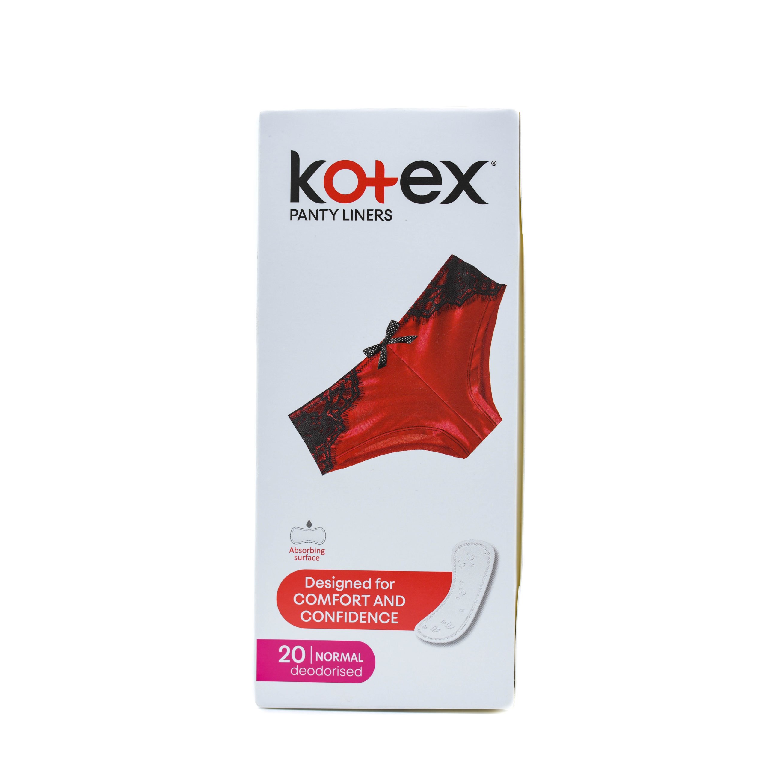 KOTEX PANTY LINER NORMAL DEODERISED 20s HnG Online Pharmacy