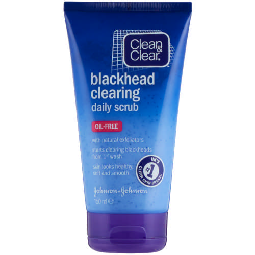 CLEAN & CLEAR BLACKHEAD CLEARING DAILY SCRUB OIL FREE 150ml HnG