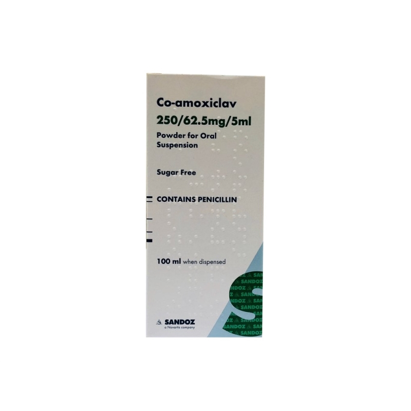 CO-AMOXYCLAVE 250/62.5MG SF SANDOZ 100ml | HnG Online Pharmacy
