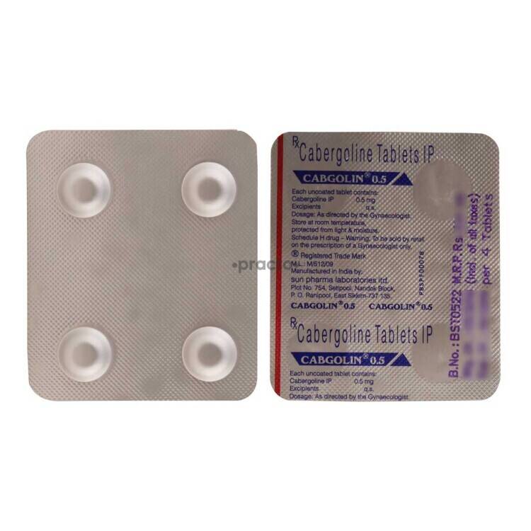 Cabergolin 0 5mg 4s tablet hng online pharmacy